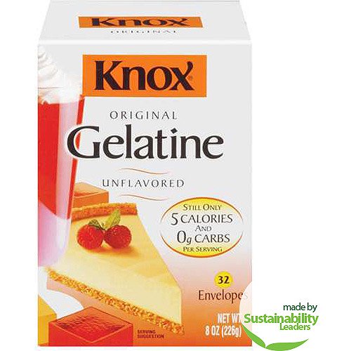 Knox Unflavored Gelatine For Recipes, 32 ct/8 oz