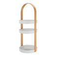 thumbnail image 1 of Tiered Tray Round Organizer, 3 Layers Integral Handle Plastic Desk Tray Decor Storage Pantry Spice Rack for Bathroom Kitchen Cabinet, 1 of 8