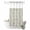 Light green, variant on No Hook Shower Curtain, Farmhouse Red Shower Curtains for Bathroom with See Through Top Window, Vintage Flower Leaf Botanical Plant Waterproof & Washable Bath Curtain Extra Long 72"x96"