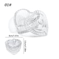 thumbnail image 3 of ROZYARD Nails Art Dappen Dish Heart Shaped Crystal Glass Dish Nail Liquids Crystal Cup, 3 of 21