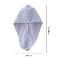 thumbnail image 3 of Microfiber Hair Towel Wrap for Women & Men Super Absorbent-Dry Hair Turban 25x65cm (9.8x26in) for Curly,Thick & Long Hair,Purple,Green,Coffee,White,Khaki, 3 of 7