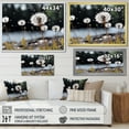 thumbnail image 4 of Designart "White Black Dandelion I" Floral Floater Framed Canvas Art Print, 4 of 7