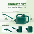 thumbnail image 6 of Watering Can 2 Gallon Plastic Watering Can Outdoor for Garden Flower Long Spout Water Can for Indoor Plants Gardening(Deep Green), 6 of 6