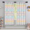 thumbnail image 5 of Blackout Kids Curtains,Pastel Geometric Pattern Childrens Insulated Curtains Set Of 2,Bedroom Essentials,Toddler Room Decor 42x63in(106x160cm), 5 of 5