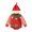 Red, variant on Baby Elf Outfit Long Sleeve Elf Bodysuit Hat Set Festive Dress Outfit First Christmas Baby Boy Outfit 9-12 Months