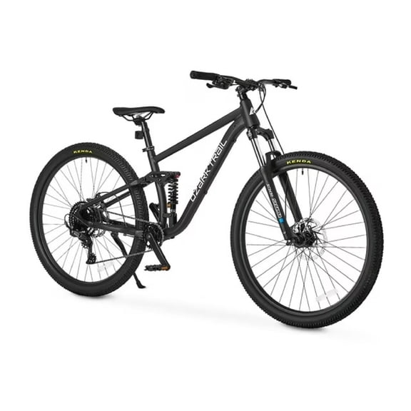 Open Box Ozark Trail 29" FS.2 Slalom Full Suspension Mountain Bike, 29" Wheels, Small Frame, Fits Riders 5'1" - 5'5", Black, Adult, Unisex, Online Only