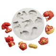 thumbnail image 4 of Molde de silicona con forma de cacahuete, molde para tarta artesanal, joyería de decoración de galletas Feliz Sencillez, 4 of 5