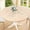 Beige, variant on Round Picnic Tablecloth, Waterproof Elastic Fitted Table Covers for 36" - 44" Tables, Wipeable Flannel Backed Vinyl Tablecloths for Camping, Indoor, Outdoor, Brown