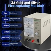 TABODD Gold Plating Kit 3A Machine Jewelry Plater Electroplating Silver Gold Plating Machine Jewelry Plater Electroplating Processing Tools with Voltage is Adjustable
