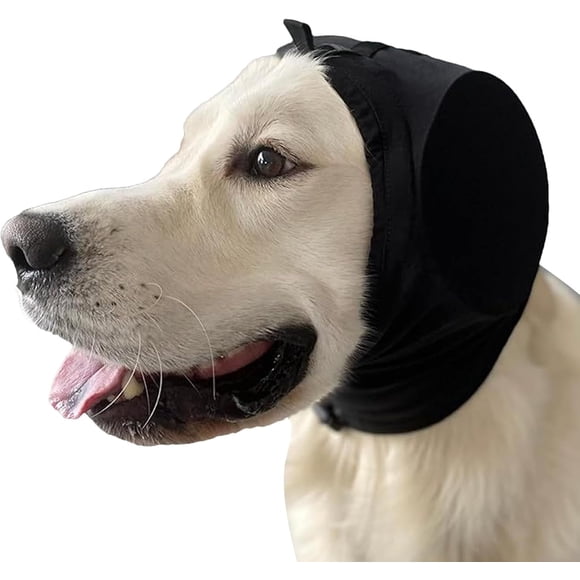 Jinswick  Dog Earmuffs For Hearing Protection | Dog Ear Muffs Noise Protection - Noise Canceling For Dogs |Adjustable Dog Noise Cancelling Ear Muffs For Firework, Grooming, Concerts, Rain,Black