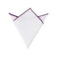 thumbnail image 1 of INSPIRE CHIC Men's Pocket Square Cotton Handkerchiefs for Suits Jacket Purple One Size, 1 of 4