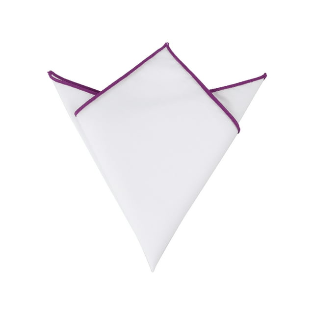 INSPIRE CHIC Men's Pocket Square Cotton Handkerchiefs for Suits Jacket Purple One Size