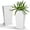 20",pack 2-white, variant on Set of 2 Tall Outdoor Planters 24 Inch, Large Planters for Indoor Outdoor Plants, Tapered Square Flower Pots with Tray for Patio,White