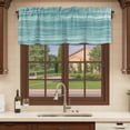 thumbnail image 6 of 2 Pack Valances for Window, Duck Green Short Curtains for Kitchen Bedroom Living Room, Vintage Modern Abstract Art Ombre Rod Pocket Small Window Treatment Valance Drapes 54 x 18 Inch, 6 of 8