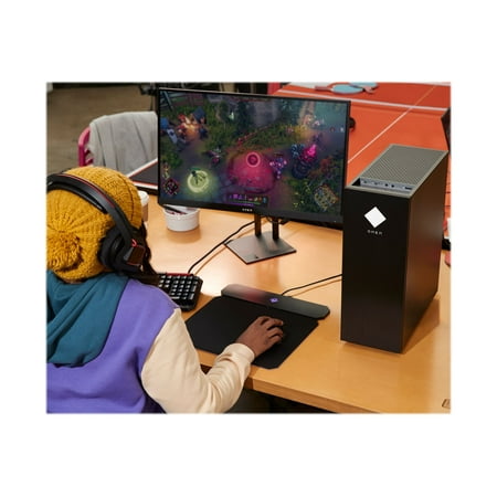 HP OMEN - 25L Gaming Desktop - 10th Generation Intel Core i5-10400 - 8GB Memory - NVIDIA GeForce GTX 1660 SUPER - 512GB SSD - Shadow Black