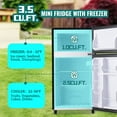 thumbnail image 3 of JIEJIA 3.5 Cu.Ft Small Fridge with Freezer, Small Refrigerator Separate Freezer, 7 Settings Temperature Adjustable, 2 Door Refrigerator for Office, Dorm, Bedroom, Apartment, Silver, 3 of 13