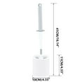 thumbnail image 3 of BVXEEP Toilet Brush and Holder Set, Household Toilet Brush Set with Base Wall Mounted Plastic No Punching No Dead Corners Toilet Cleaning Brush for Household Toilets, 3 of 9