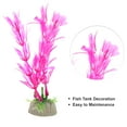 thumbnail image 3 of 2uds Acuario Plantas, Artificial Pez Tanque Planta, Rosa Rojo, 3 of 7