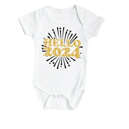 

WUXIAN Toddler Happy New Years Baby Romper My First New Years Outfits Girls Boys Bodysuit Infants Clothes Children Cute Dailywear