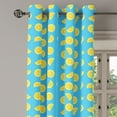 thumbnail image 2 of Ambesonne Lemon Grommet Curtain, Slices Summer Sun, 50" x 72", Sky Blue Yellow, 2 of 6
