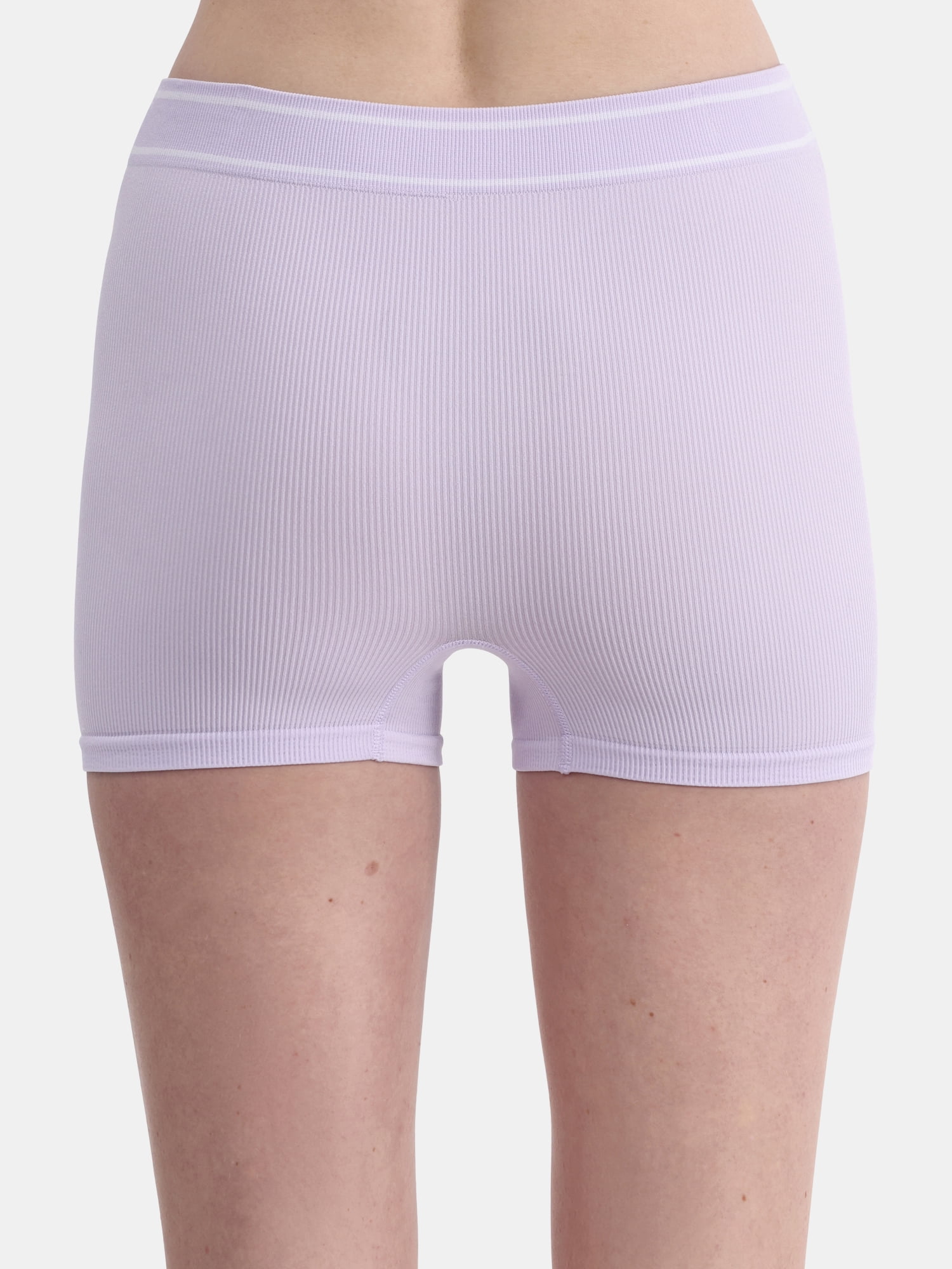 No Boundaries Seamless High Waist Boyshort Panties, Women’s