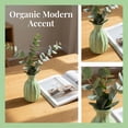 thumbnail image 5 of Unique Bargains Mini Ceramic Bud Tiny Matte Vase for Desktop Green 1.8"L x 1.8"W x 3"H, 5 of 5
