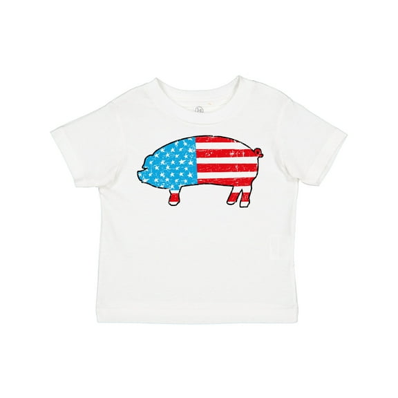 Inktastic Patriotic Pig Boys or Girls Toddler T-Shirt