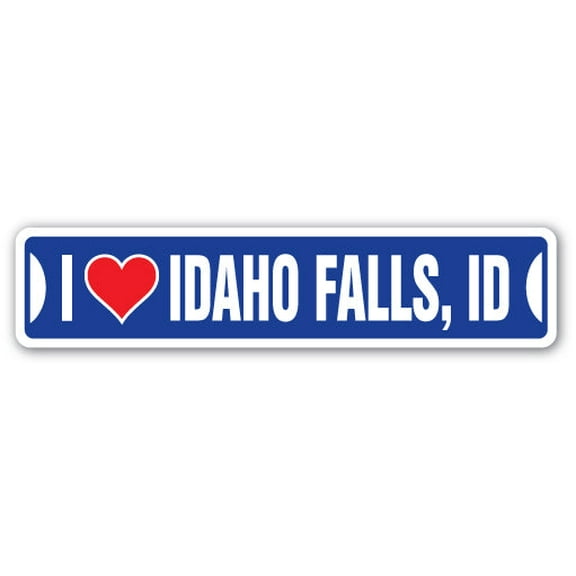 I LOVE IDAHO FALLS IDAHO Street Sign id city state us wall road décor gift