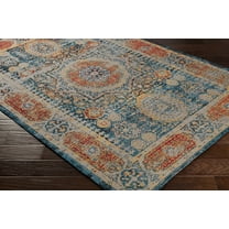 BoutiqueRugs Wrangell Traditional Area Rug - Blue, Mustard, Red - 8' x 10'