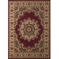 thumbnail image 2 of Designer Home Soft Traditional Oriental Area Rug with Center Medallion Actual Size: 7' 10" x 10' 6" Rectangle (Burgundy), 2 of 5