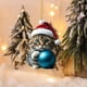 thumbnail image 3 of Christmas Kitty Car Pendant Backpack Pendant Christmas Home Decoration, 3 of 3