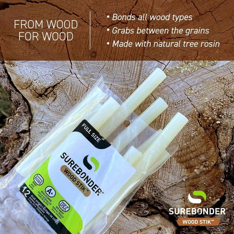 Surebonder Full Size Specialty Wood Hot Glue Stick - 12 Pack