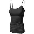 thumbnail image 1 of FashionOutfit Women's Basic Solid Camisole Tank Tops with Adjustable Straps, 1 of 3