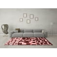 thumbnail image 3 of Ahgly Company Indoor Rectangle Abstract Red Modern Area Rugs, 6' x 9', 3 of 4