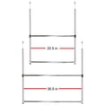 thumbnail image 2 of Oceanstar ACR1538C 2-Tier Portable Adjustable Closet Hanger Rod, Chrome, 2 of 6