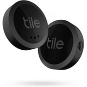 Tile Sticker (2022) 2-pack.  Small Bluetooth Tracker, Remote Finder and Item Locator, Pets and More; Up to 250 ft.