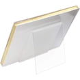 thumbnail image 5 of 2 Pcs Acrylic Book Display Stand Clear Easel Paper Notebook Stand Transparent Display Stand for Pictures Artwork CDs Phone, 5 of 5