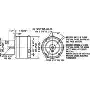 Dayton 2LYT7 Brake, Magnetic, Dripproof, Torque 3 Ft-Lb