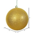 thumbnail image 2 of Vickerman Boule Pailletée Dorée 8 Pouces Ornement de Noël, 2 of 4