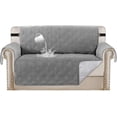 thumbnail image 1 of Waterproof Sofa Slipcover Loveseat Protector Cover for Living Room Non-Slip Couch Covers for Dogs Pet Quilted Furniture Covers Machine Washable Protects from Kids, Dogs, Cats (Loveseat,Dove), 1 of 7