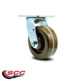thumbnail image 2 of 5 Inch High Temp Phenolic Wheel Swivel Caster with Roller Bearing Service Caster, 2 of 2