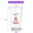 thumbnail image 5 of Easter Egg Bulldog Bunny Ear Welcome Spring Truck 16oz Pint Beer Glass Mug Dog Lover Gifts Idea Beer Glasses Cup - 12002, 5 of 5