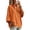 93#Orange, variant on Athletic Half Zip Waffle Knit Top for Women Three Quarter Sleeve Stand Collar Oversized Loose Fit Casual Sport Quarter Zip Pullover Sweatshirt