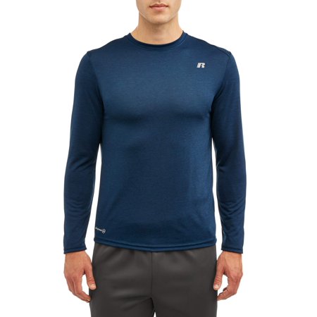 Russell Athletic Athletic Tank Top - Russell Big Men's Active Performance Crew Neck Long Sleeve Shirt