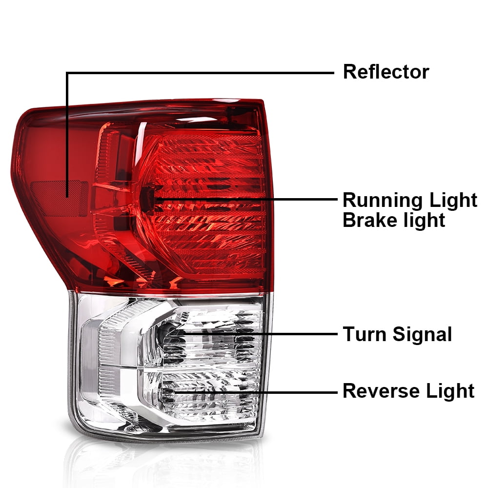 PIT66 1Pair Tail Lights Brake Lamps Set Left+Right Fit For 2007-2013 Toyota Tundra