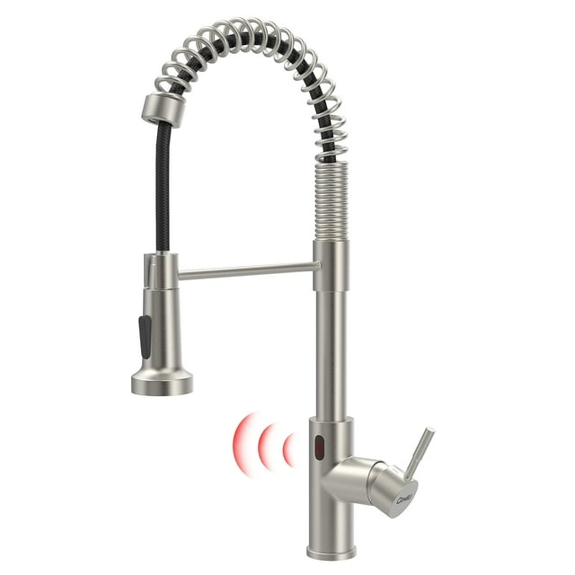 Grifo de cocina GIMILI Touchless con pulverizador desplegable