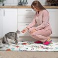 thumbnail image 3 of Pioneer Flower Floral Print Pattern Kitchen Rugs Sets Of 2,Anti Fatigue Kitchen Mat Rugs Non Slip Washable,Decorative Kitchen Floor Mats for Kitchen,Sink,Laundry,17"x30"+17"x47", 3 of 7