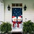 thumbnail image 4 of Holiday Curtain Banner with Pattern Door Wall Hanging Decor Festive Home Atmosphere Ornament for Party, 4 of 6