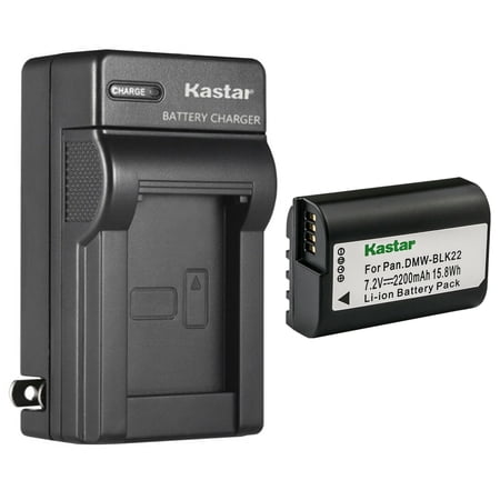 Kastar 1-Pack Battery and AC Wall Charger Replacement for Panasonic DMW-BLK22 Lithium-Ion Battery Panasonic DMW-BTC15 Battery Charger Panasonic Lumix DC-S5 DC-S5KK Mirrorless Digital Camera