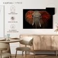 thumbnail image 5 of Elephant Stock Elephant Portrait Wall Art - Horizontal Canvas Wall Art - Living Room Wall Decor - Animal Canvas - Black And Brown Decor - 30" x 20", 5 of 8